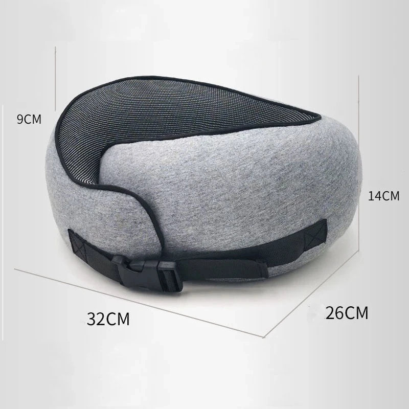 Memory Foam Neck Pillow Cervical Vertebra Travel Portable Noon Break Aircraft U Type Of Pillow Sleep Camping Pillow Carry Bag